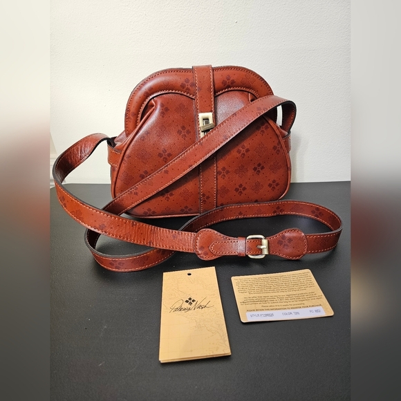 Patricia Nash Florentina Frame Leather Crossbody Bag NWT - Picture 2 of 16